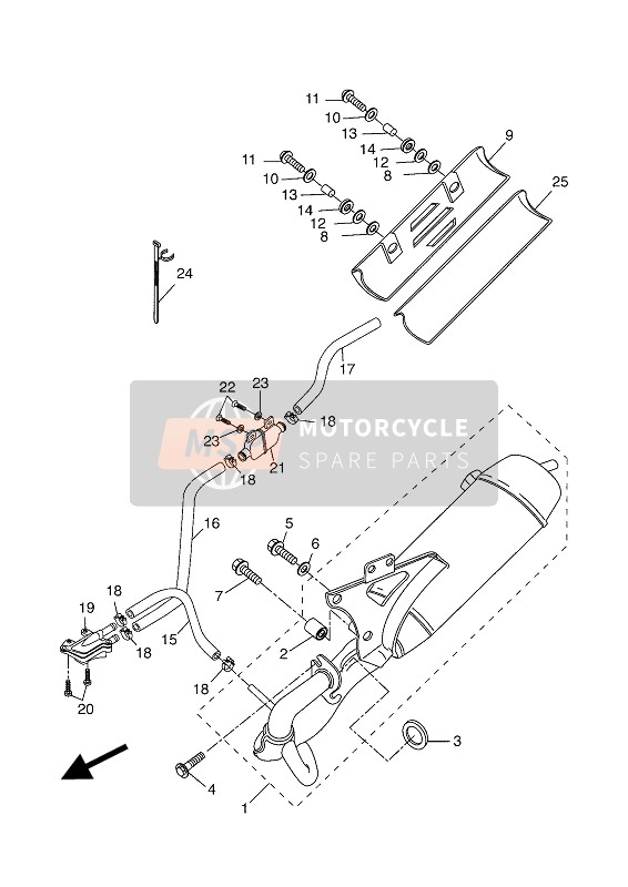 5WWE46102200, Ext.Pipe Prep, Yamaha, 0